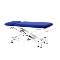 Electric stretcher for pediatrics 62 cm: two bodies, with straight rise without lateral movement, handrails, face plug and retractable wheels